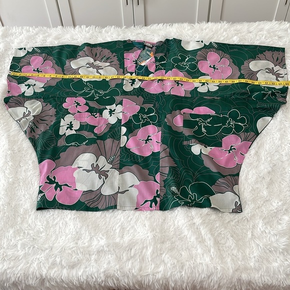 NWT Manuhealii Makapuʻu Dress Hibiscus Evergreen OS - Picture 6 of 11